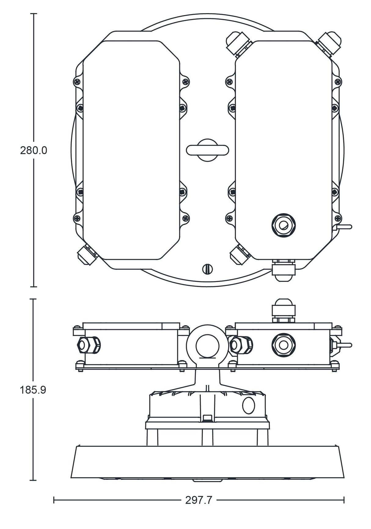 JCC Lighting - JC040126 - JCC Lighting Part Number JC040126 Toughbay™154W IP65 5700K 21750lm 1-10V dimmable 60° Emergency