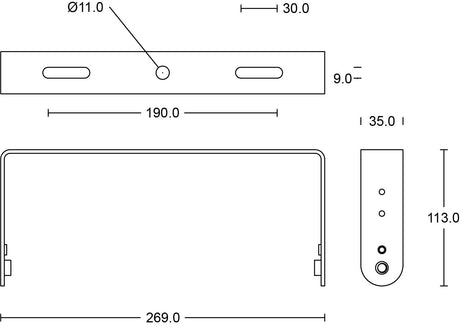 JCC Lighting - JC040174 - JCC Lighting JC040174 Toughbay™200W Surface Mounting Bracket