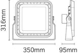 JCC Lighting - JC050003 - JCC Lighting Part Number JC050003 Toughflood Asymmetric 150W 130lpcW 4000K IP65 Grey