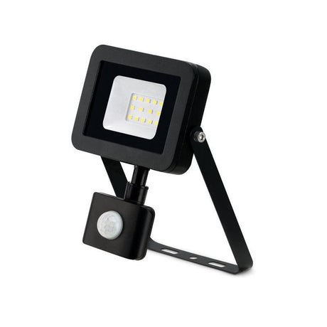 JCC Lighting - JC090001 - JCC Lighting 10W LED Floodlight +PIR IP65 Manual Override Alu 4000K Black Part No = JC090001