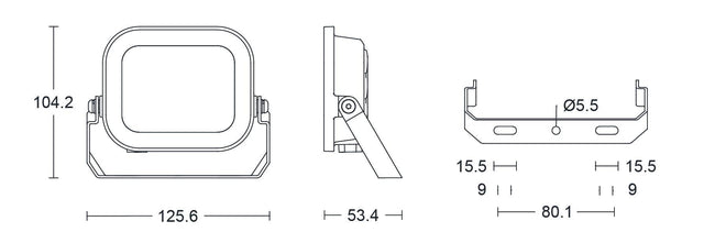 JCC Lighting - JC091009 - JCC Lighting Part Number JC091009 Niteflood™ LED Floodlight 10W IP65 4000K White