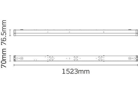 JCC Lighting - JC100017 - JCC Lighting Part Number JC100017 Skypack QR High Output 5ft Single IP20 4000K 45W 6000lm