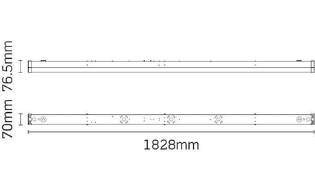 JCC Lighting - JC100033 - JCC Lighting Part Number JC100033 Skypack QR High Output 6ft Single IP20 4000K 55W 7260lm