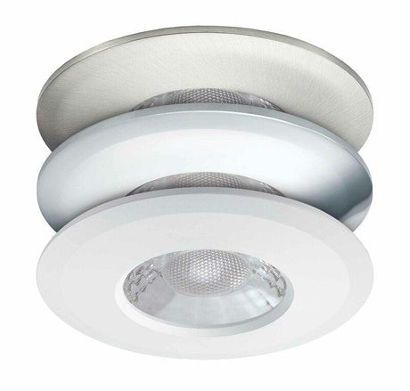 JCC Lighting - JC1001/3B - JCC Lighting JC1001/3B V50 Fire-rated LED downlight 6W 700lm IP65 3 Bezels