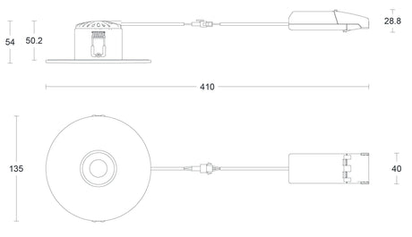 JCC Lighting - JC1015/WH - Fire-rated Downlights