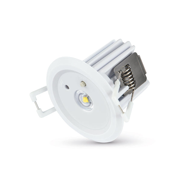 JCC Lighting - JC110002 - JCC Lighting Part Number JC110002 Self-Test Emergency Downlight 3.5W IP20 6000K 110lm White Non-maintained