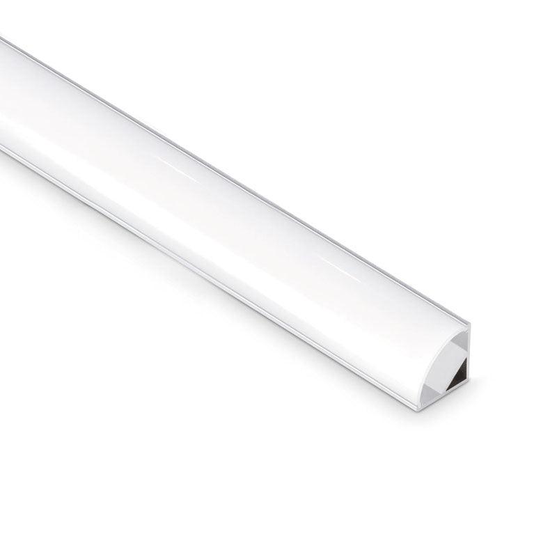 JCC Lighting - JC121369 - JCC Lighting Part Number JC121369 Corner mounted aluminium profile 1 meters opal diffuser