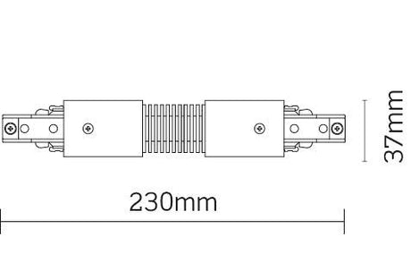 JCC Lighting - JC14010BLK - Single Circuit Track & Spot