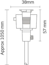 JCC Lighting - JC14012WH - JCC Lighting Part Number JC14012WH Mainline Mains IP20 Pre-Wired Power Adaptor White