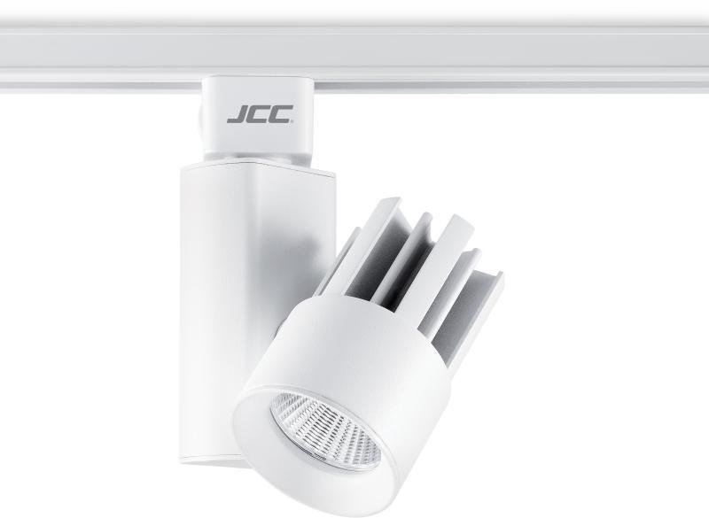 JCC Lighting - JC14155WH - JCC Lighting Part Number JC14155WH Starspot 1000 Mains IP20 Track Spotlight LED 15W 4000K 1000lm 40° White