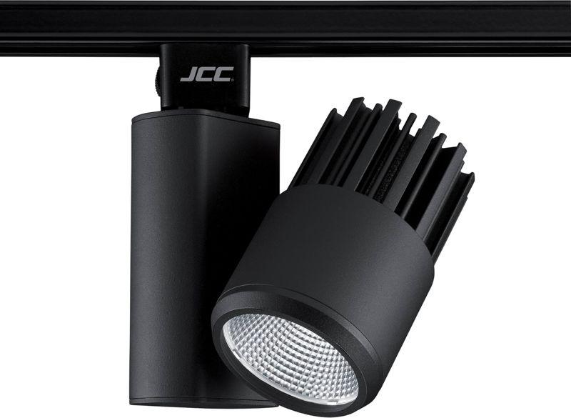 JCC Lighting - JC14157BLK - JCC Lighting Part Number JC14157BLK Starspot 1500 Mains IP20 Track Spotlight LED 20W 3000K 1300lm 40° Black