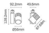 JCC Lighting - JC14157BLK - JCC Lighting Part Number JC14157BLK Starspot 1500 Mains IP20 Track Spotlight LED 20W 3000K 1300lm 40° Black