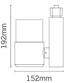 JCC Lighting - JC14200WH - JCC Lighting JC14200WH Starspot 3000 Mains IP20 Track Spotlight LED 34W 3000K 2800lm 38° White