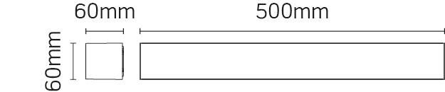 JCC Lighting - JC17002 - JCC Lighting JC17002 19.6W Surface mount linear up/downlight 107° beam angle IP65