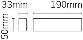 JCC Lighting - JC17006 - JCC Lighting JC17006 4.3W Surface mount linear downlight with recessed light output 45° beam IP65