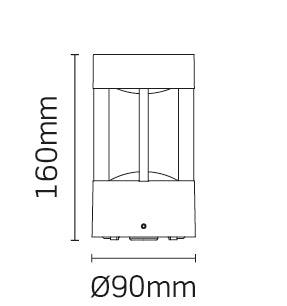 JCC Lighting - JC17019 - JCC Lighting Part Number JC17019 8.7W Wall/post light 40° beam angle IP54