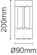 JCC Lighting - JC17020 - JCC Lighting Part Number JC17020 8.7W Wall/post light 41° beam angle IP54