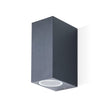 JCC Lighting - JC17050ANTH - JCC Lighting JC17050ANTH GU10 Square Up/Down Wall Light Anthracite