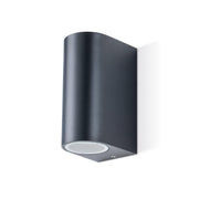 JCC Lighting - JC17051ANTH - JCC Lighting JC17051ANTH GU10 Curve Up/Down Wall Light Anthracite