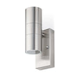 JCC Lighting - JC17062 - JCC Lighting JC17062 Twin GU10 Stainless Steel Up/Down wall light 7W LED Max, IP44