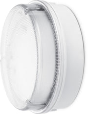 JCC Lighting - JC23401EMWPR - JCC Lighting JC23401EMWPR RadiaLED Utility Mains IP65 Ø205mm Bulkhead 12W 4000K 1150lm LED Prismatic EM