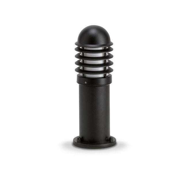 JCC Lighting - JC39201BLK - JCC Lighting JC39201BLK NiteLED™ Mains IP44 Short Louvred Bollard Unlamped E27 Black