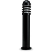 JCC Lighting - JC39202BLK - JCC Lighting JC39202BLK NiteLED™ Mains IP44 Medium Louvred Bollard Unlamped E27 Black