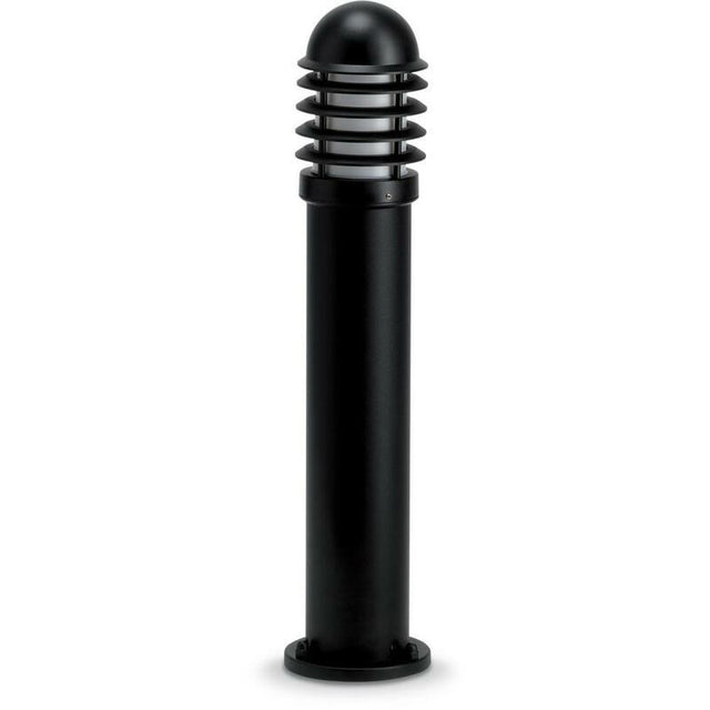 JCC Lighting - JC39202BLK - JCC Lighting Part Number JC39202BLK NiteLED™ Mains IP44 Medium Louvred Bollard Unlamped E27 Black