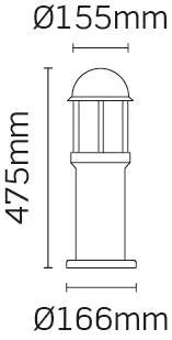 JCC Lighting - JC39211BLK - Bollard