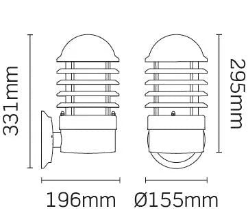 JCC Lighting - JC39222BLK - Exterior Wall