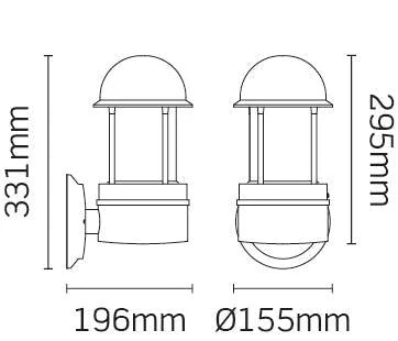 JCC Lighting - JC39223BLK - Exterior Wall