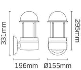 JCC Lighting - JC39223BLK - JCC Lighting Part Number JC39223BLK NiteLED™ Mains IP44 Plain Wall Light E27 Black