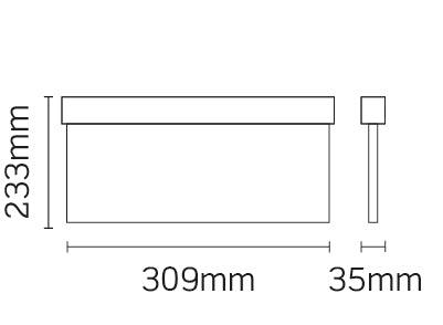 JCC Lighting - JC50302 - JCC Lighting JC50302 Wall/Ceiling Exit Blade Maintained 3M IP20 without legend