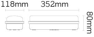 JCC Lighting - JC50313 - JCC Lighting Part Number JC50313 7W Maintained self-test exit bulkhead IP65 with 4 legends