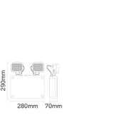 JCC Lighting - JC50328 - JCC Lighting Part Number JC50328 Emergency Twin Spot self-test Non-maintained IP65