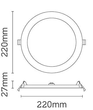 JCC Lighting - JC72402 - JCC Lighting JC72402 Skydisc IP20 16W 4000K