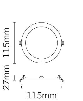 JCC Lighting - JC72501 - JCC Lighting JC72501 Skydisc IP65 7W 4000K