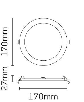 JCC Lighting - JC72502 - JCC Lighting JC72502 Skydisc IP65 13W 4000K