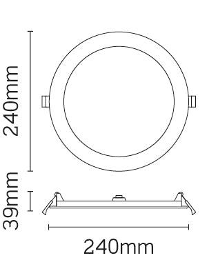 JCC Lighting - JC72504 - JCC Lighting Part Number JC72504 Skydisc IP65 23W 4000K 2100Lm