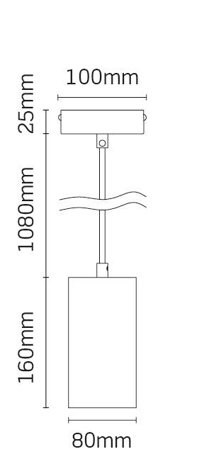 JCC Lighting - JC84212WH - JCC Lighting Part Number JC84212WH Architectural LED Pendant Dimmable 18W 36° 3000K IP20 White