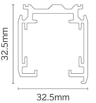 JCC Lighting - JC88103BLK - JCC Lighting JC88103BLK Mainline 3 Circuit Track 3m Section Black