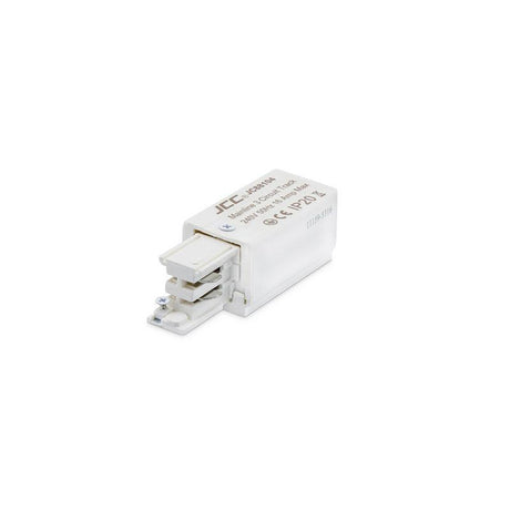 JCC Lighting - JC88104WH - JCC Lighting Part Number JC88104WH Mainline 3 Circuit Track Power Feed Right White