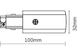 JCC Lighting - JC88106WH - JCC Lighting Part Number JC88106WH Mainline 3 Circuit Track Concealed Connector White