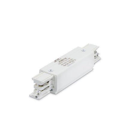 JCC Lighting - JC88114WH - JCC Lighting JC88114WH Mainline 3 Circuit Track Connector with Power Feed White