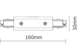 JCC Lighting - JC88114WH - JCC Lighting Part Number JC88114WH Mainline 3 Circuit Track Connector with Power Feed White