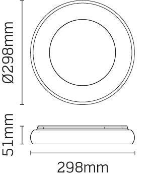 JCC Lighting - JC96404 - JCC Lighting JC96404 Ring bulkhead surface mounted, 25W, 4000K, Dimmable (Triac)