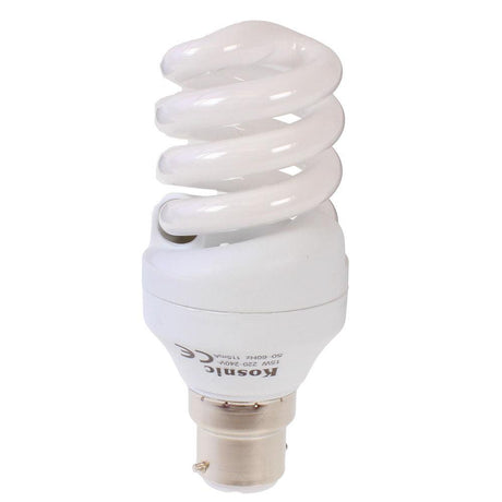 Kosnic - FL-CP-EH15BC110/82/08 KOS - Kosnic SIT15SP2/B22-827 Kosnic 15W BC SPIRAL 2700K 110V Low Energy Lamps