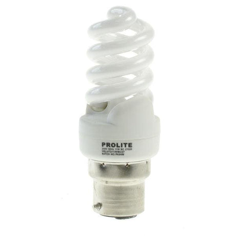 Kosnic - FL-CP-EH7BC82/10 KOS - Kosnic KCF07SP3/B22-827 Helix 7W BC 240V Very Warm White Low Energy Lamps