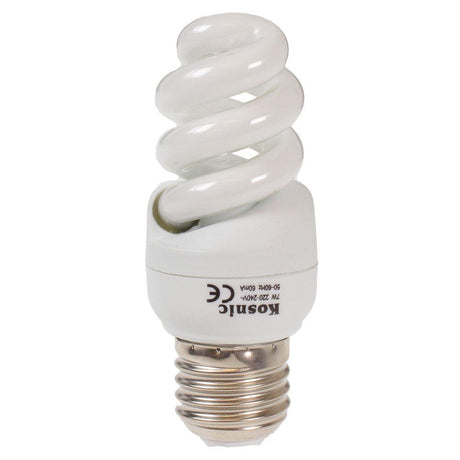 Kosnic - FL-CP-EH7ES84/10 KOS - Kosnic KCF07SP3/E27-840 Helix 7W E27 240V Cool White Low Energy Lamps