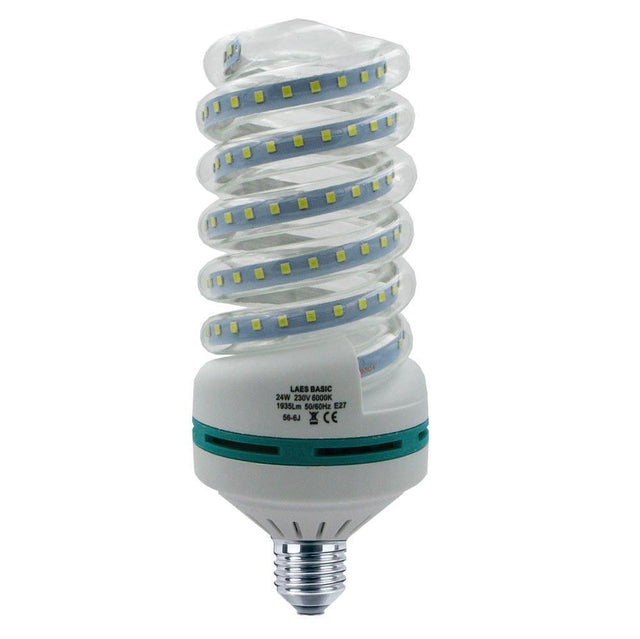 Laes - FL-CP-LEH24ES86/15 LAE - Laes LED Spiral Lamp E27 24W (122W) 6000K 85-260V Laes MPN = 986488